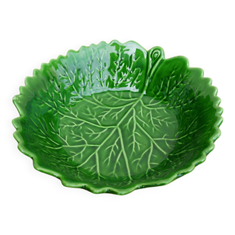 Vintage cabbage leaf salad bowl