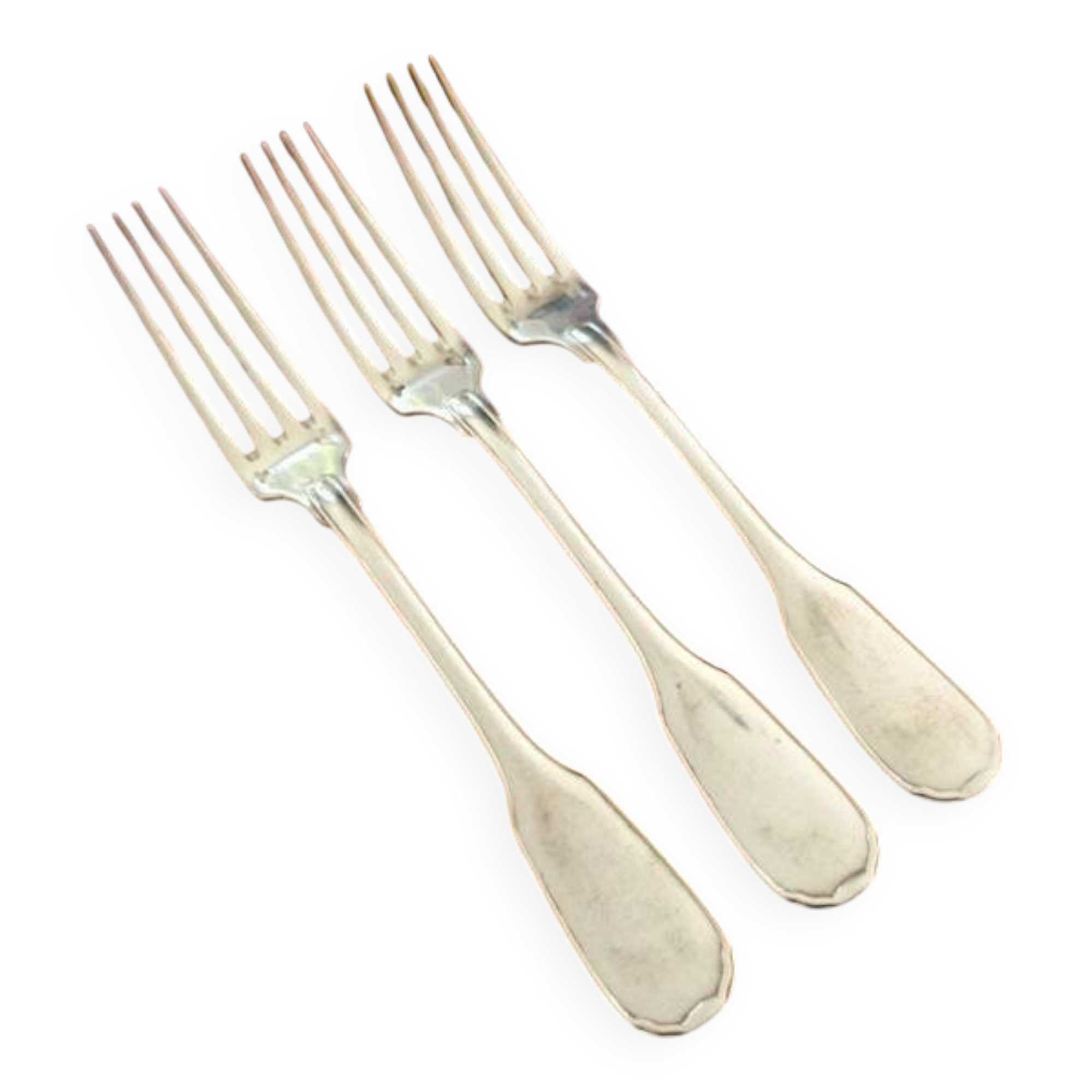 Christofle Set of 3 Versailles model silver-plated table forks