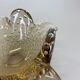 Glass bowl element shell ashtray murano bubble, italy 1970s