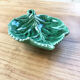Coupelle feuille céramique verte