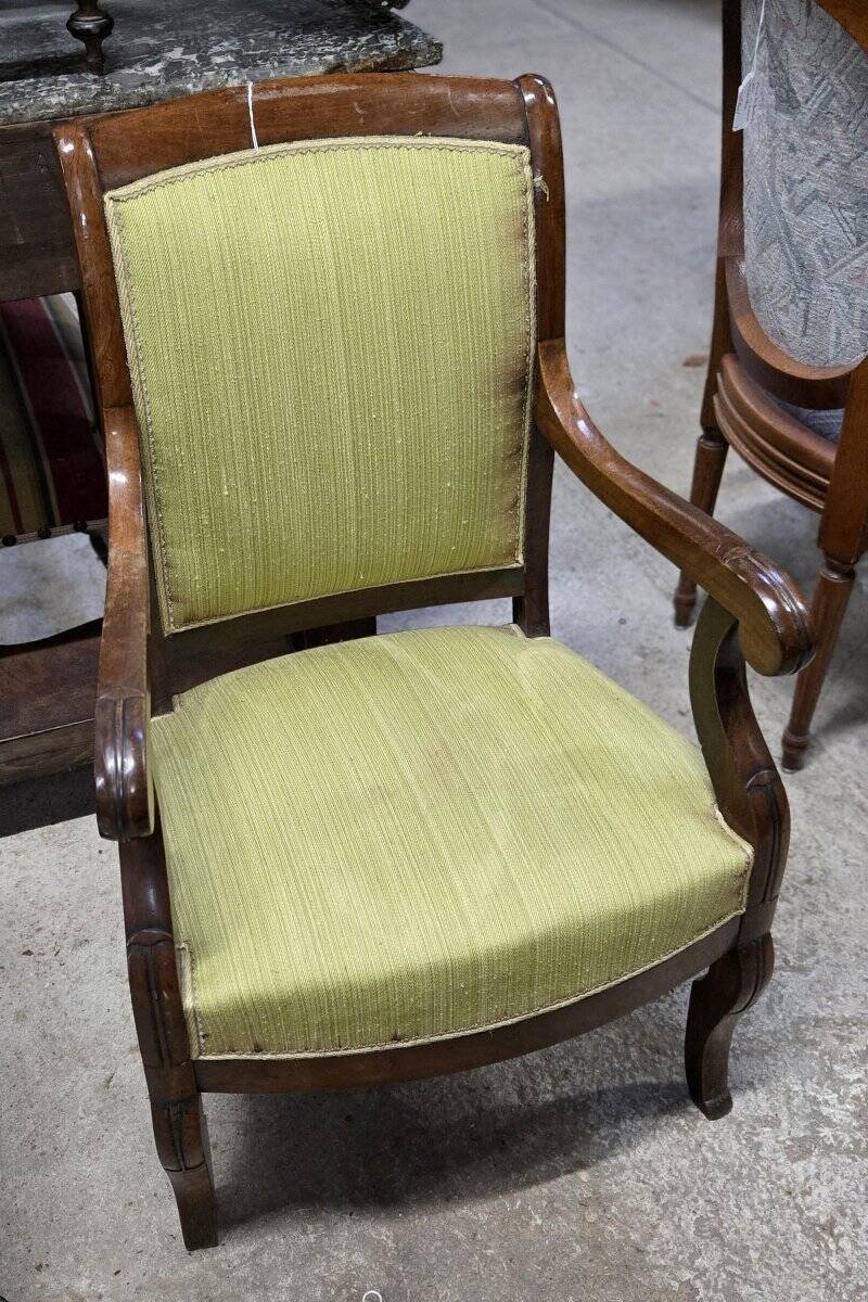Empire armchair in mahogany – 19th century