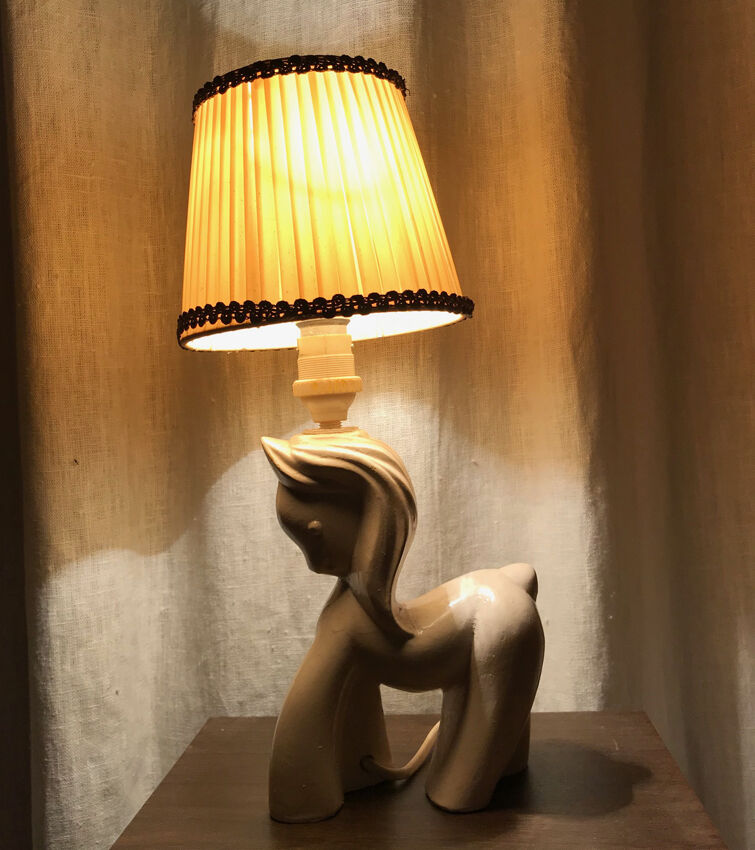 Ceramic lamp in the shape of a horse. 1950s/60s