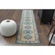 1970s Vintage Turkish Hand-Knotted Wool Cotton Orange Runner Rug 72x288