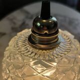 Chiseled glass globe walking lamp
