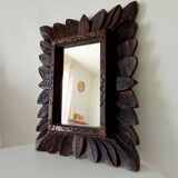 Antique mirror in carved wood