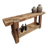 Antique workbench bathroom furniture or side table