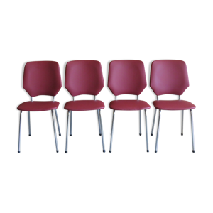 ensemble de 4 chaises, - 1970