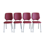Set of 4 chairs, 1970s