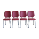 Ensemble de 4 chaises, années 1970