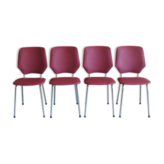 Set of 4 chairs, 1970s