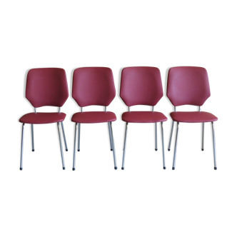 Ensemble de 4 chaises, années 1970