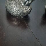 Silver-plated salt and pepper shakers
