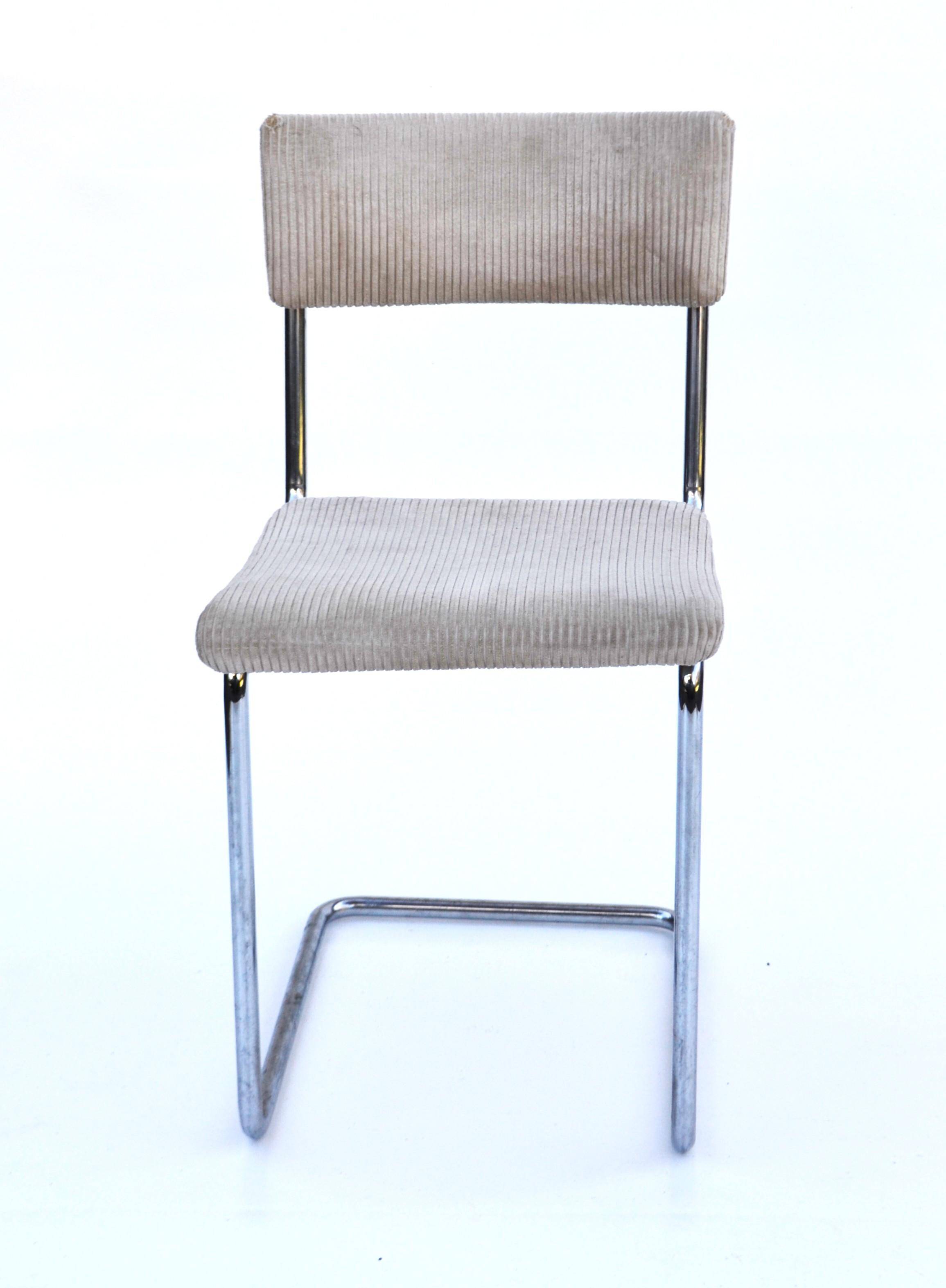 1930s d3 Bauhaus chair by Paul Schuitema after Mart Stam. Marked with d3!