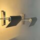 Pair of vintage adjustable wall lights, chrome, Castiglioni Fontana Arte 1972