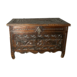 Brutalist chest nineteenth in oak