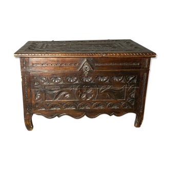 Brutalist chest nineteenth in oak