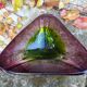 Blown glass cup from the 70s