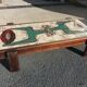 Coffee table ceramic and mahogany by Dan in Vallauris to 1950/60