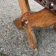 Pair of gothic style leather chairs