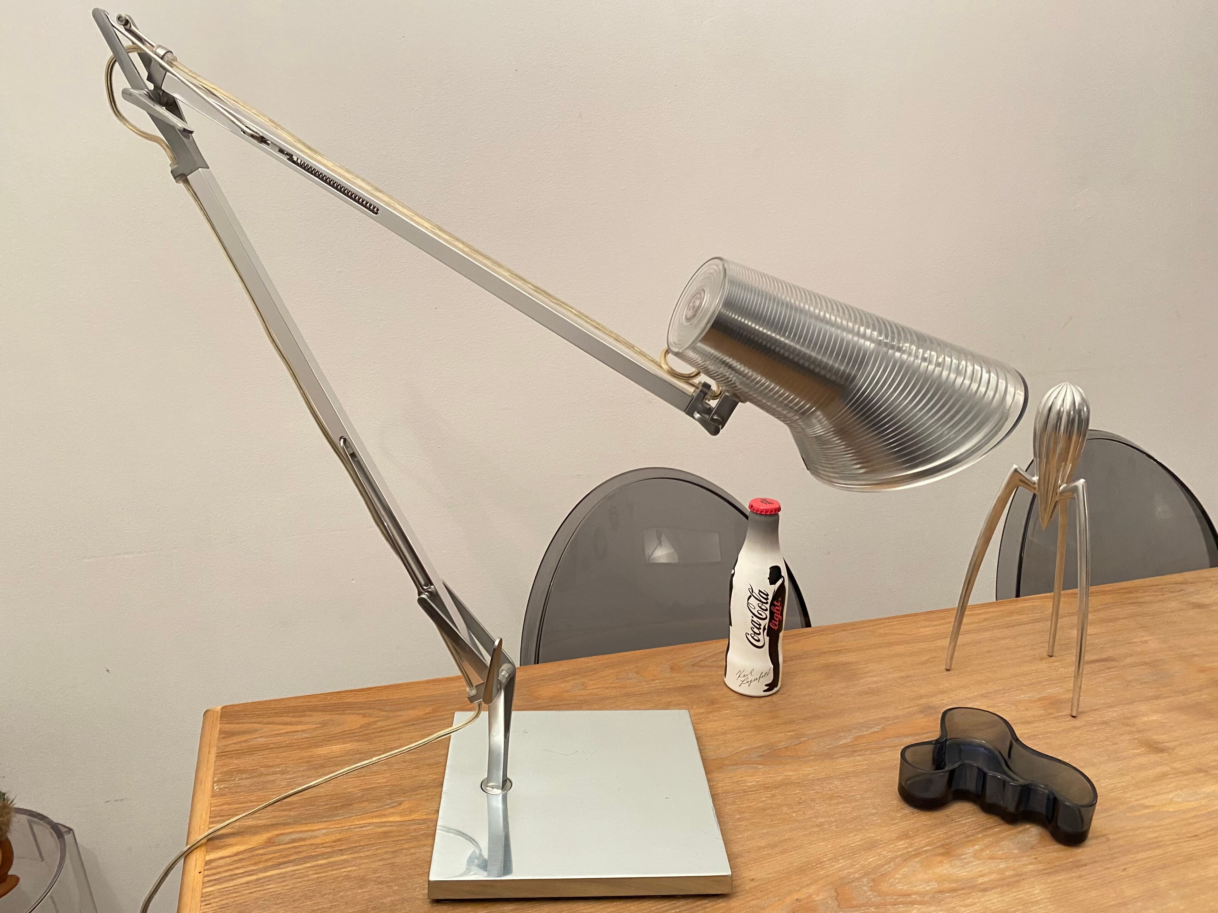 Desk lamp Kelvin T edition Flos design Antonio Citterio chrome aluminum