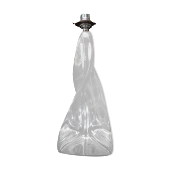 Large lamp foot 70s, crystal of St Louis