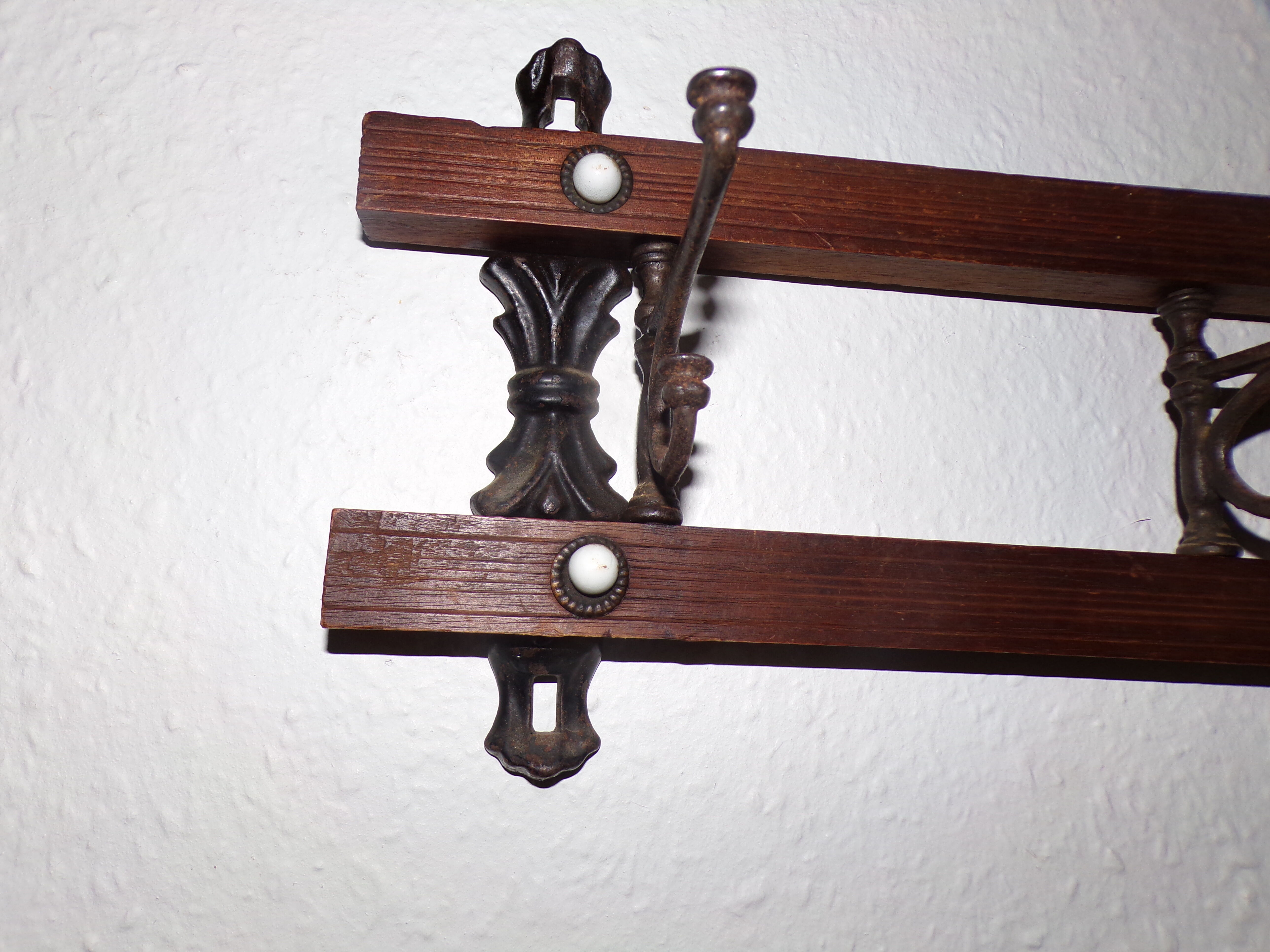 Wall coat rack hooks art deco 1930