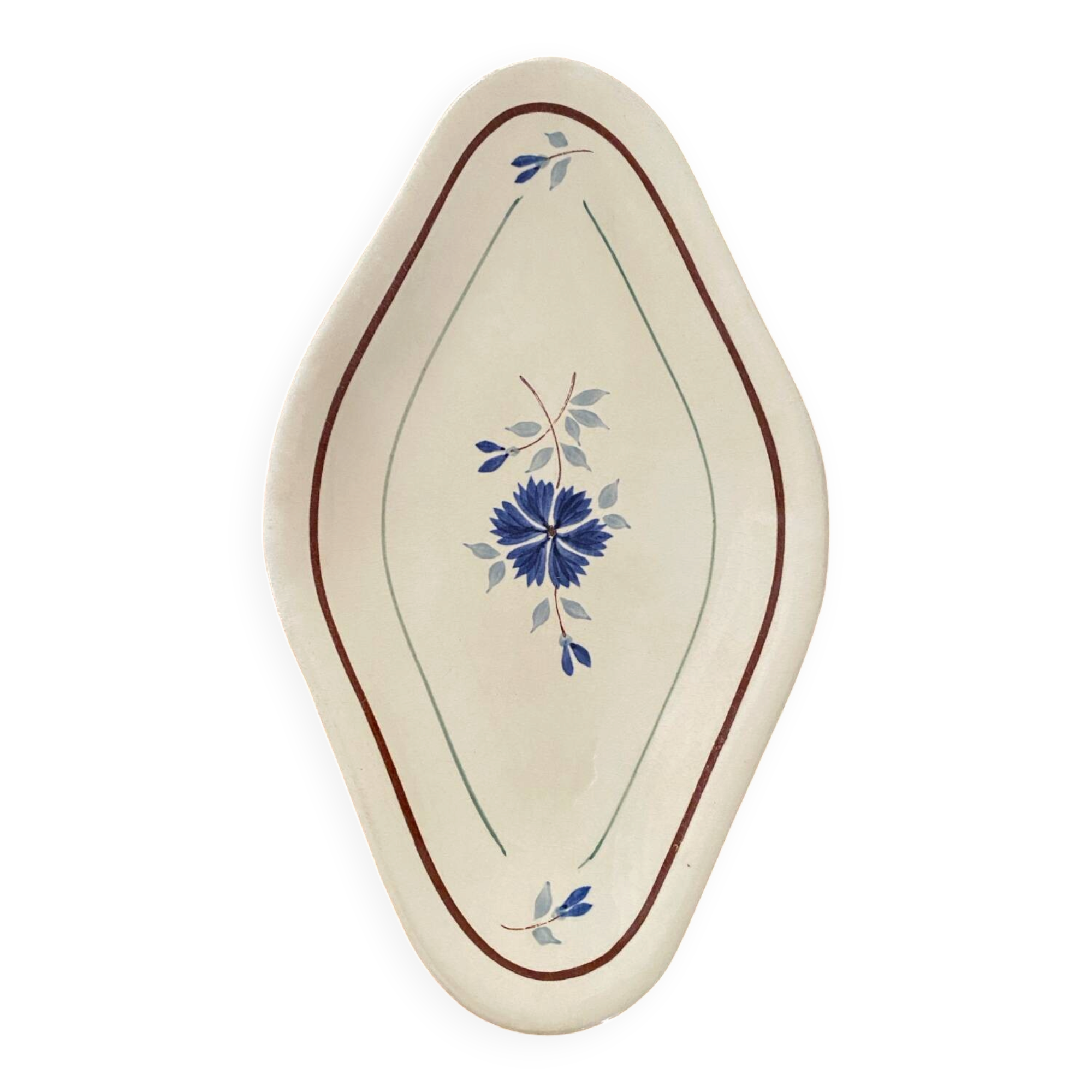 Blue flower Ravier Saint-Amand model Prisca.