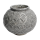 Vase boule art déco en fonte émaillée 1930