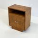 Set of two vintage Art Deco bedside tables with burl wood