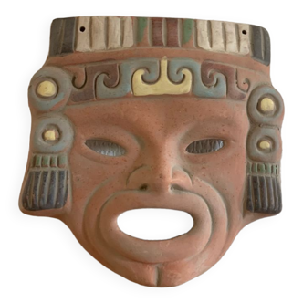 Aztec mask Maya Mexican art