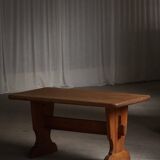 Swedish solid pine dining table from the mid-20th century, Åby Möbelfabrik, 1940s.