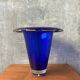 Large blue Murano glass vase 1960s