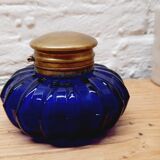 Encrier bleu cobalt