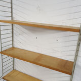 Pinewood wall unit by Nils “Nisse” Strinning for String, Sweden 1950's