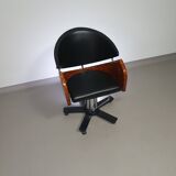 4 x '80s Italian barber chair, height adjustable