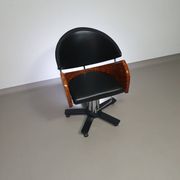 4 chaises de barbier italiennes des années 80, réglables en hauteur