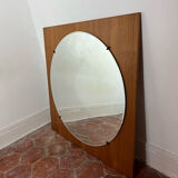 Scandinavian teak mirror 50s