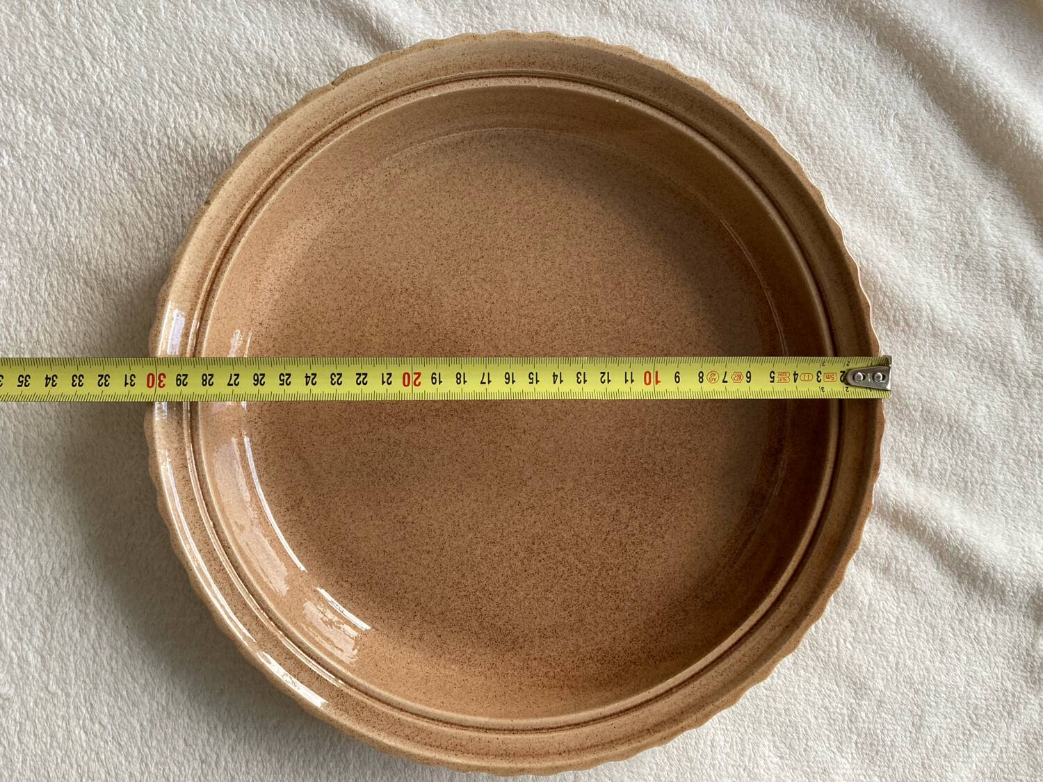 Plat à tarte barbotine poire siléa
