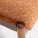 Vintage orange mélange footstool pair from the 20th century, Edmund Homa, 1960s.