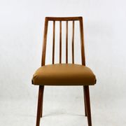 Camel Brown Natural Leather Dining Chair, 1970s