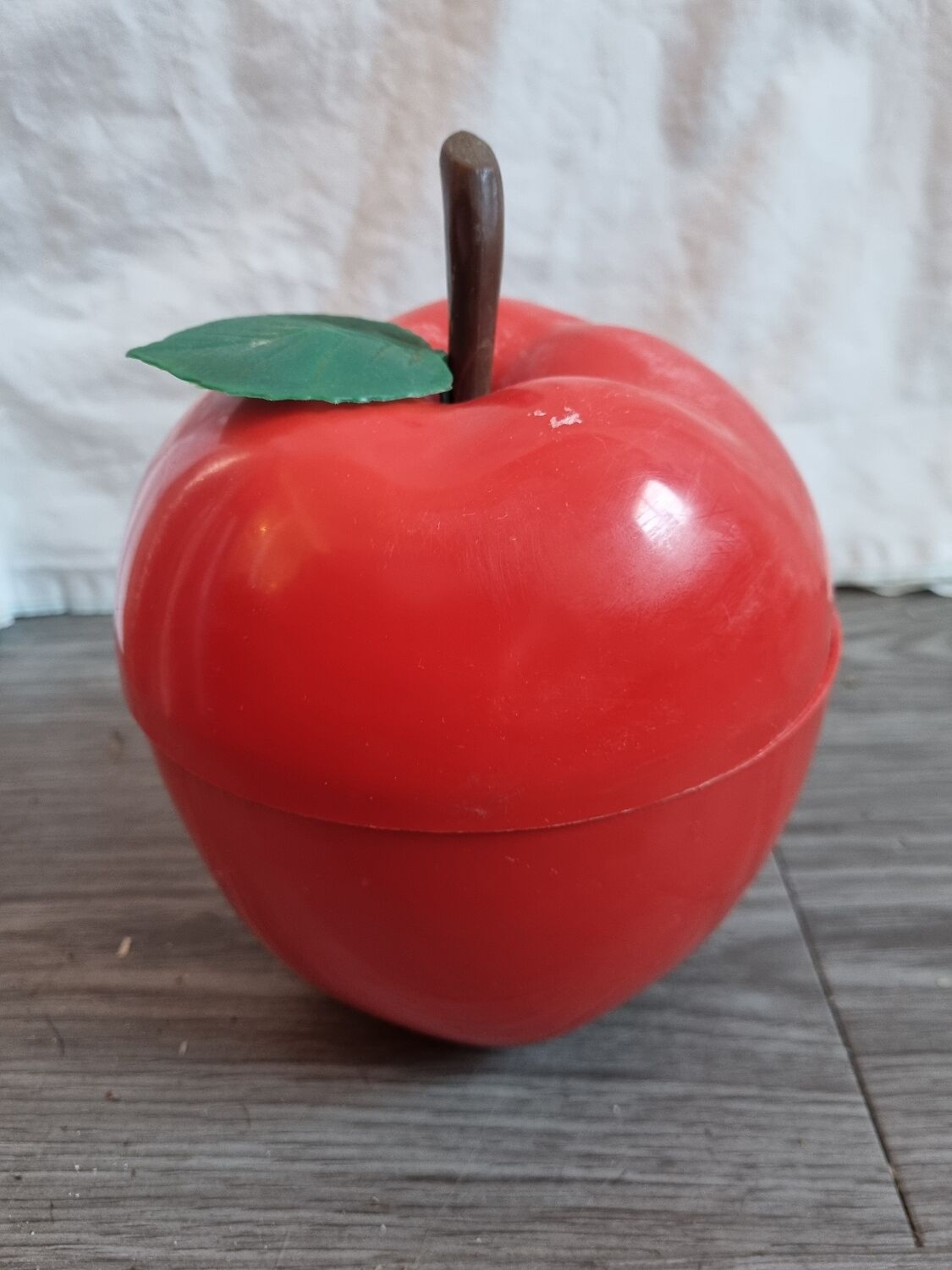 Vintage Red Apple Ice Bucket