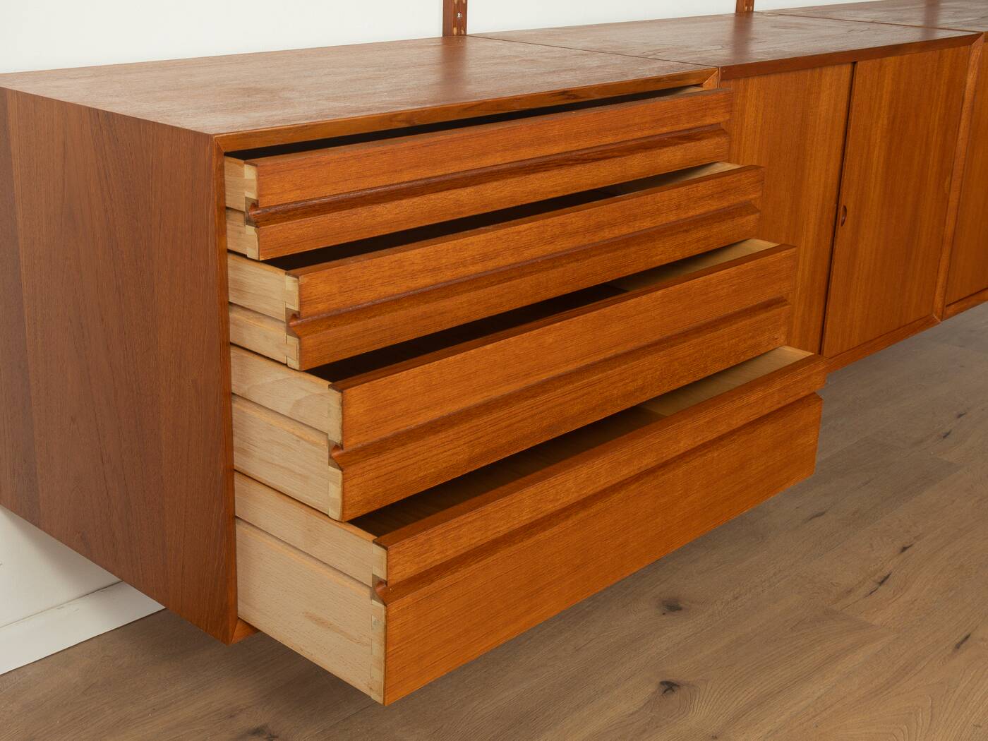 Cado | poul cadovius classic shelving system, 1960s, teak veneer
