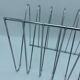 Chrome metal Z magazine rack