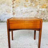 Vintage Scandinavian teak bedside table circa 1960's