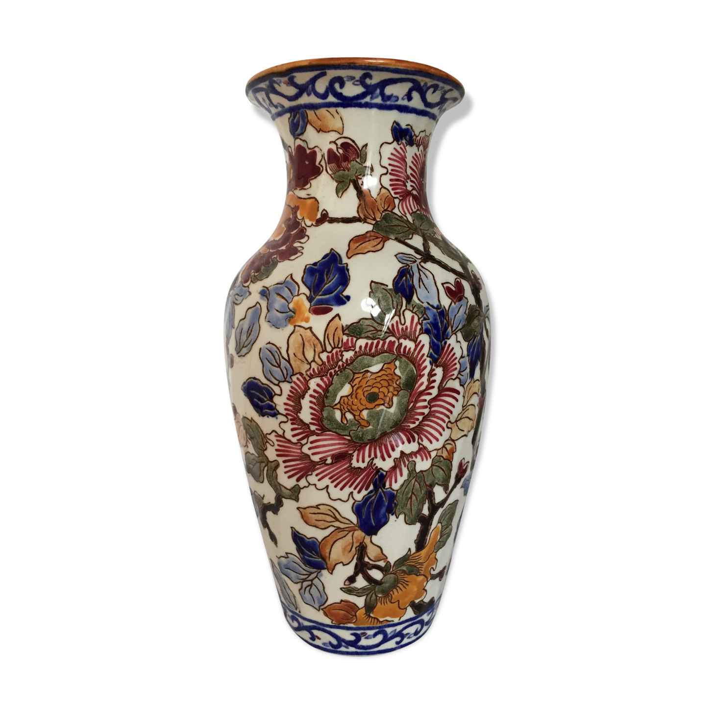 Gien ceramic vase