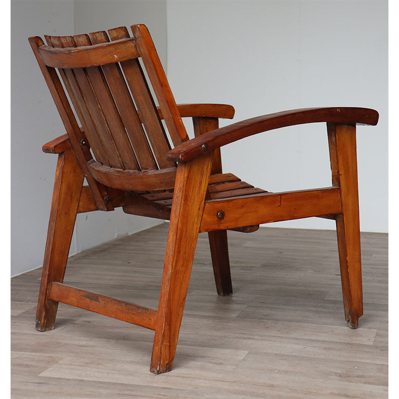 Vintage wooden armchair 1950