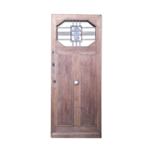 Porte d'entrée Art Déco en chêne