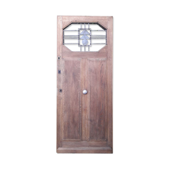 Art Deco oak entrance door 214x88,5cm