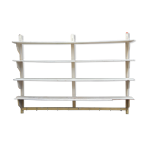 Workshop arch with industrial style coat rack