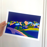 La plagne - limited edition art print (a3)